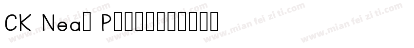 CK Neat Print字体转换